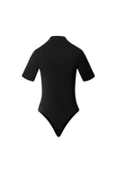 Tregonfly-AMORE – BLACK MOCK NECK BODYSUIT-BACK
