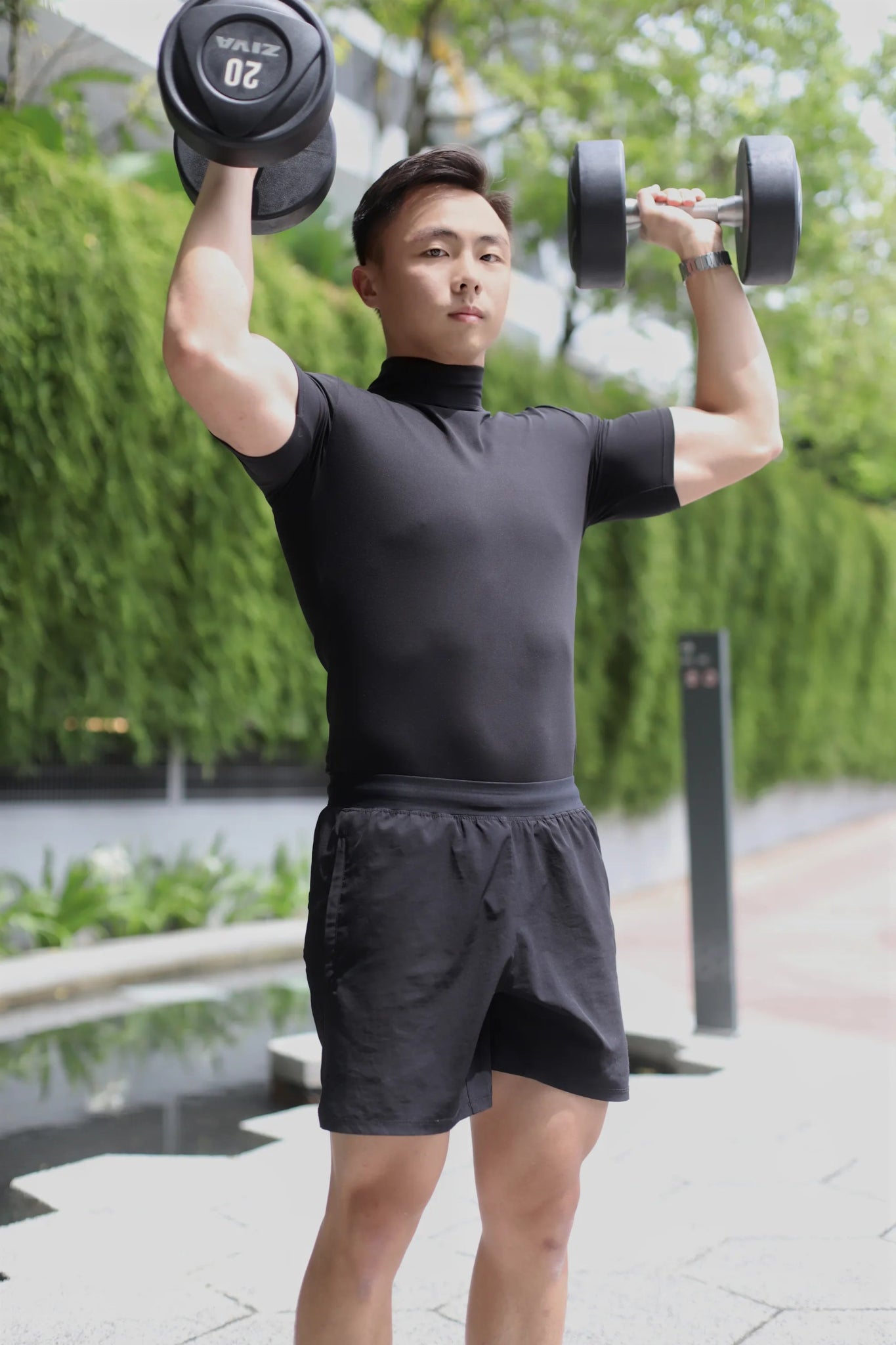 Tregonfly-AMORE – BLACK MOCK NECK BODYSUIT-LOOK 02