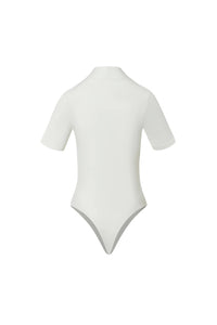 Tregonfly-AMORE – WHITE MOCK NECK BODYSUIT-BACK
