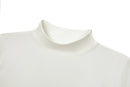 Tregonfly-AMORE – WHITE MOCK NECK BODYSUIT-CLOSE UP FRONT