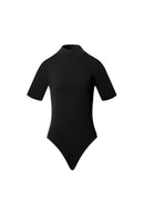 Tregonfly-AMORE – BLACK MOCK NECK BODYSUIT-FRONT