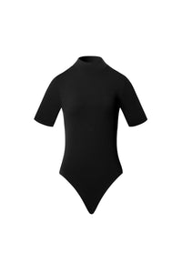 Tregonfly-AMORE – BLACK MOCK NECK BODYSUIT-FRONT