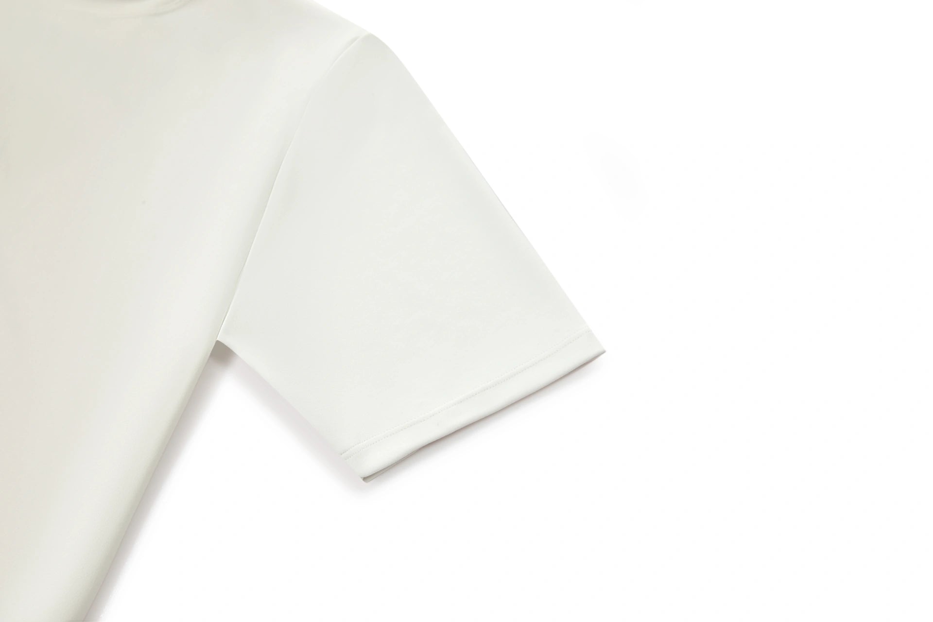 Tregonfly-AMORE – WHITE MOCK NECK BODYSUIT-SHORT SLEEVES