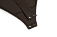 Tregonfly-BENE – BROWN POLO BODYSUIT-BUTTONS