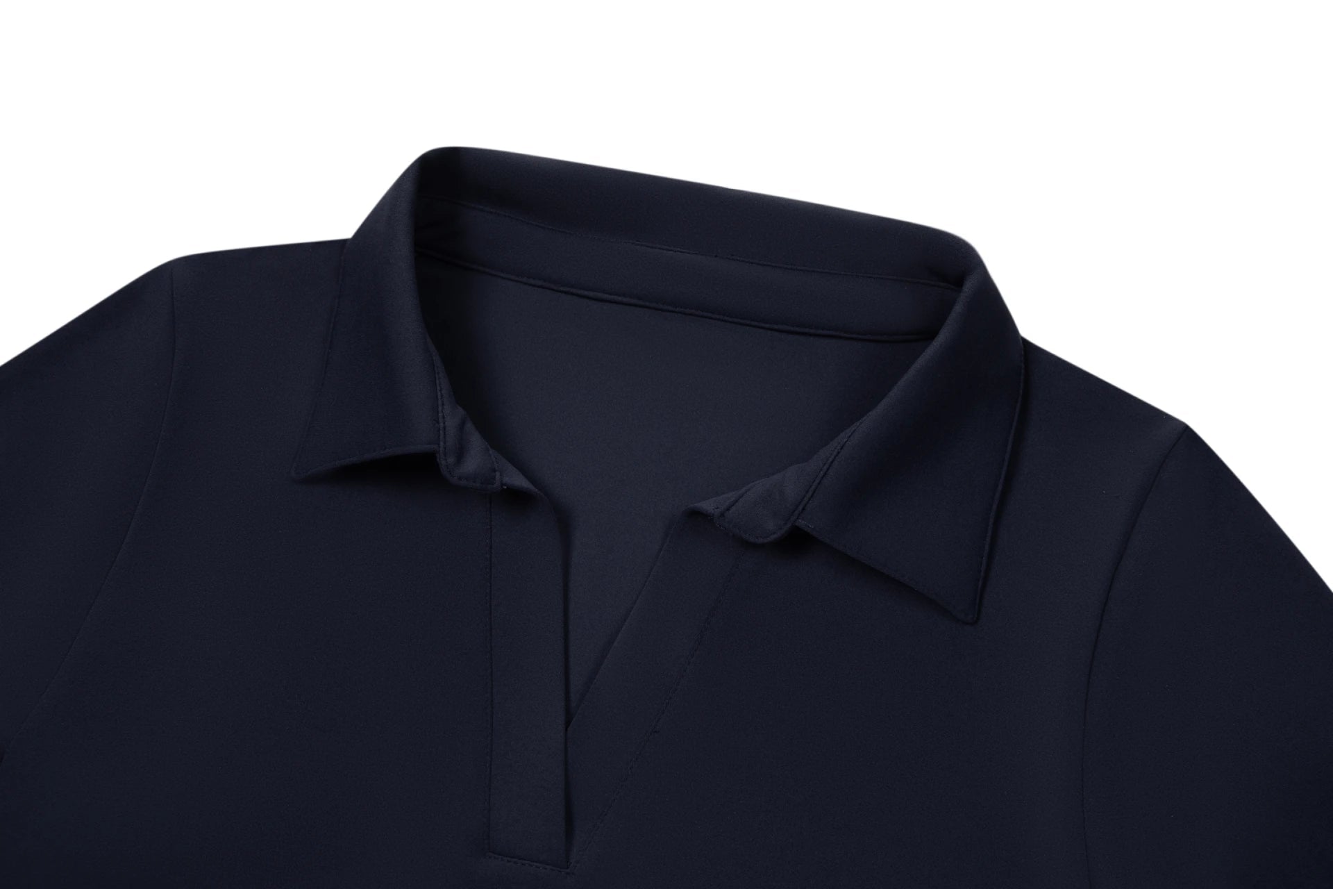 Tregonfly-BENE – BLACK POLO BODYSUIT-CLOSE UP FRONT